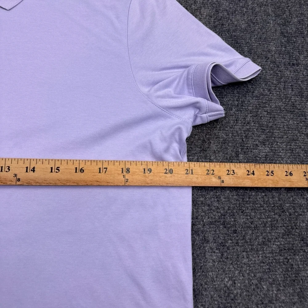 Banana Republic Polo Shirt Mens Size Large Pastel Purple Casual Cotton Essential